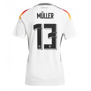 Fotbalové Dres Německo Thomas Muller #13 Domácí Oblečení ME 2024 Krátký Rukáv